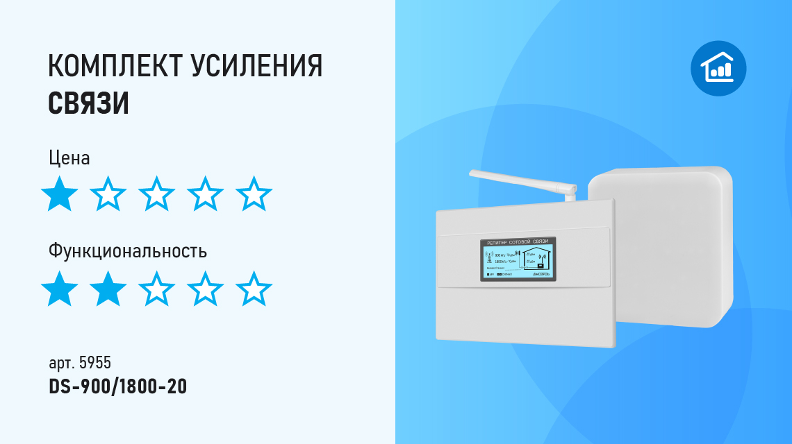Комплект отлично усиливает сигнал связи и подойдет для любого интерьера